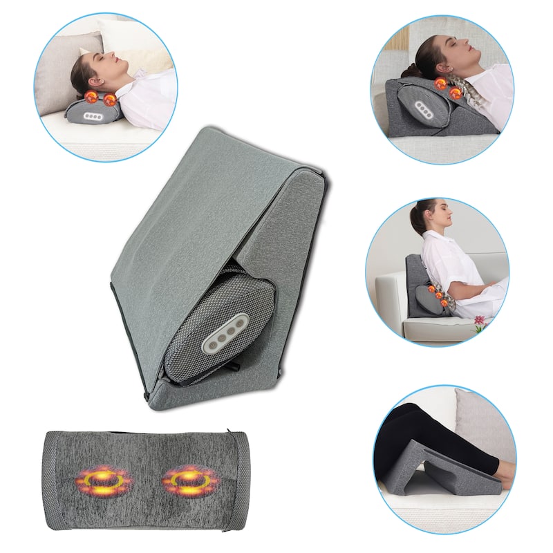 Carepeutic Backrest Triple Motion Massage Cushion and Leg Wedge