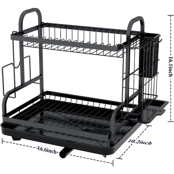 2-Tier Dish Drying Rack for Kitchen Counter - Bed Bath & Beyond - 39850955