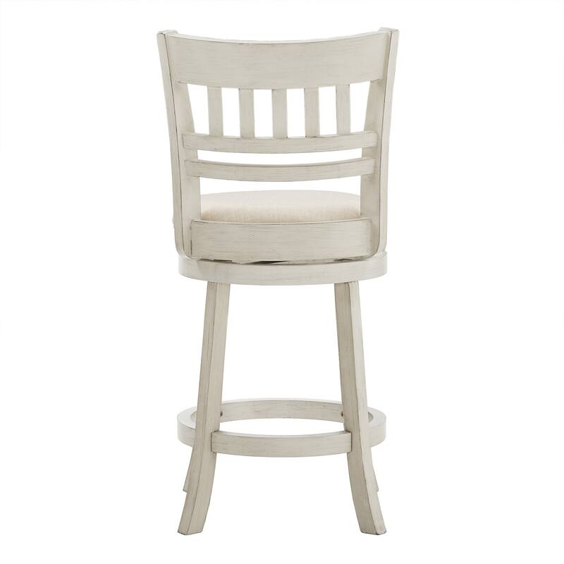 Verona Linen Lattice Back Swivel 24-inch Counter Height Stool by iNSPIRE Q Classic