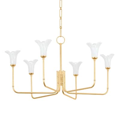 Hudson Valley Lighting 3346 Montclair 6 Light 40" Wide Chandelier