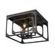 preview thumbnail 5 of 6, Easton 4 Light Flush Mount - Matte Black