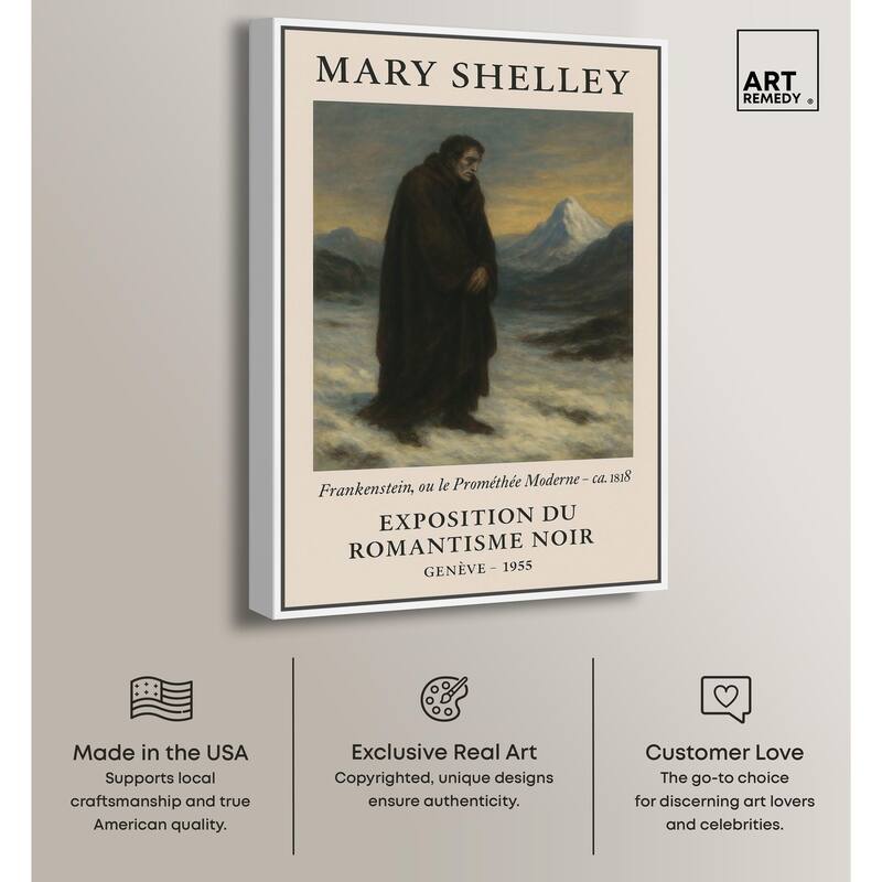 Mary Shelley Canvas by Art Remedy