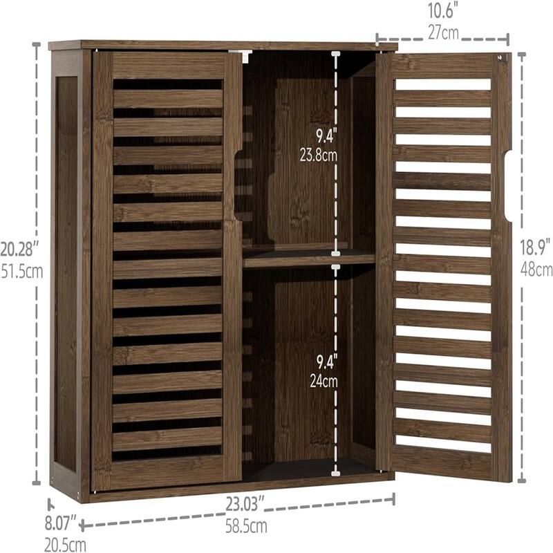 Over The Toilet Storage - 8.07"D x 23.03"W x 20.28"H