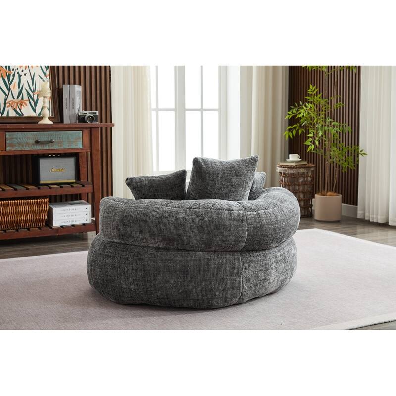 Round Bean Bag Chairs for Soft Chenille Cover
