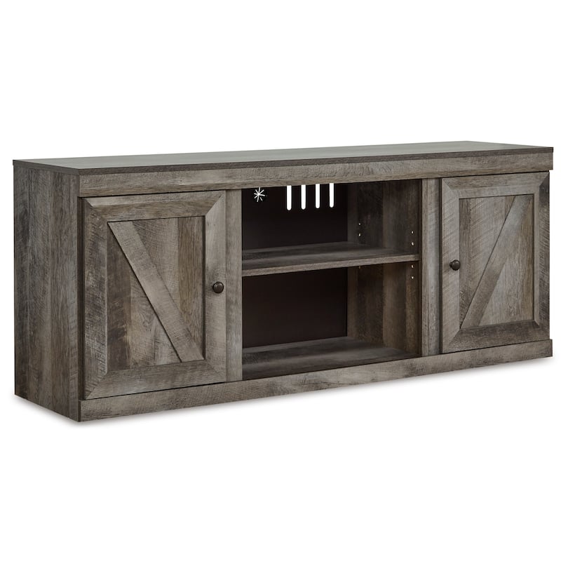 Signature Design by Ashley Wynnlow Weathered Woodgrain 60-inch TV Stand