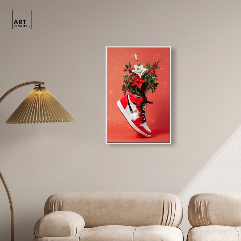Holiday Sneaker Canvas by Art Remedy