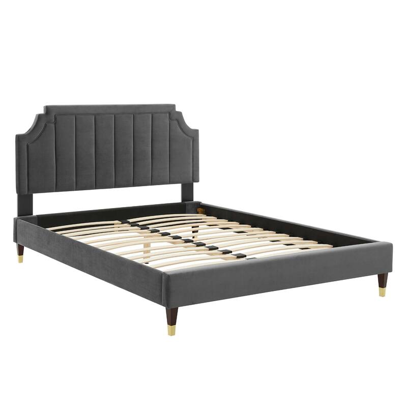 Sienna Performance Velvet Full Platform Bed
