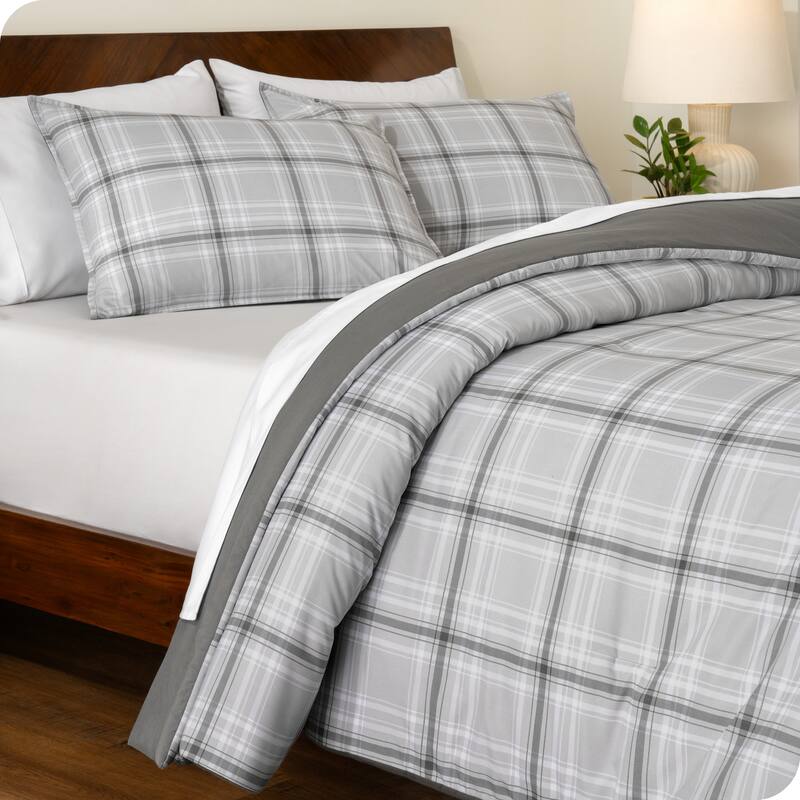 Bare Home Down Alternative Track Stitch Comforter Set