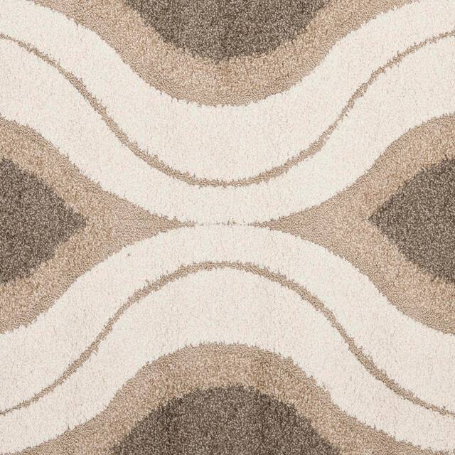 SAFAVIEH Florida Shag Bertille Geometric 1.2-inch Thick Rug