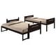 preview thumbnail 30 of 36, Twin over Full Bunk Bed with Angled Ladder & Convertible Design, White
