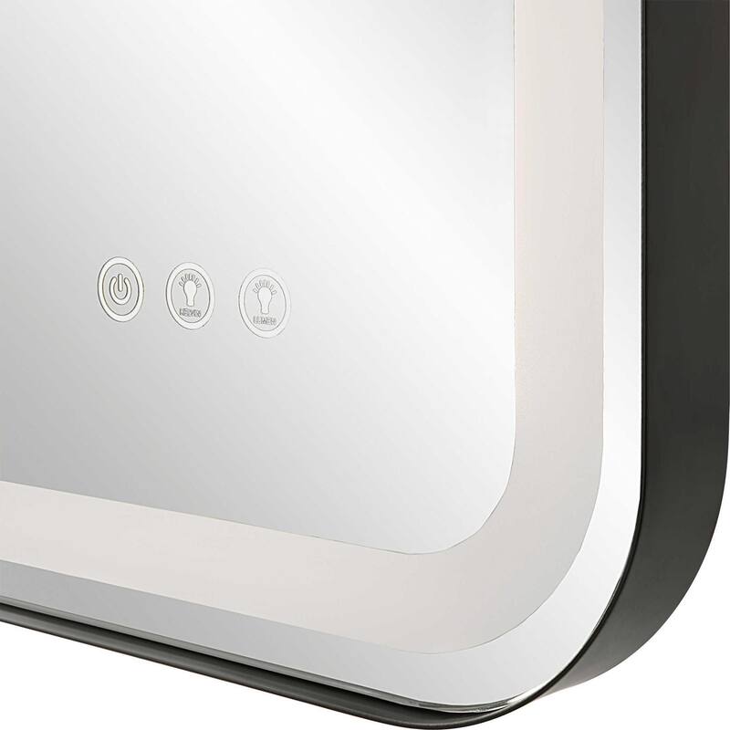 LED Lighted Large Rectangular Vanity Wall Mirror - 40"