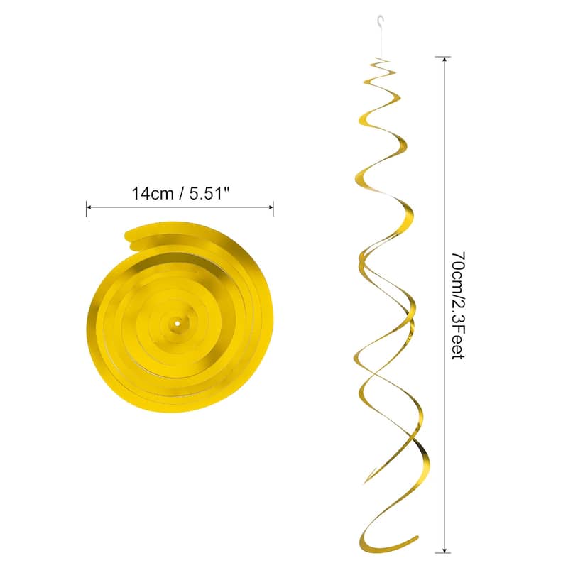 30 Pcs Gold Party Hanging Double Strip with Hang Tag Hook