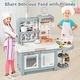 preview thumbnail 3 of 18, Costway Kids Pretend Kitchen Playset Role Play Kitchen Play Toy with - See Details