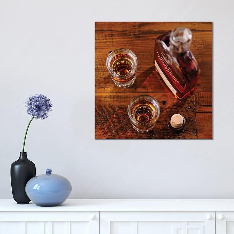 iCanvas "Bourbon Shots" by George Oze Canvas Print - 18x18x1.5