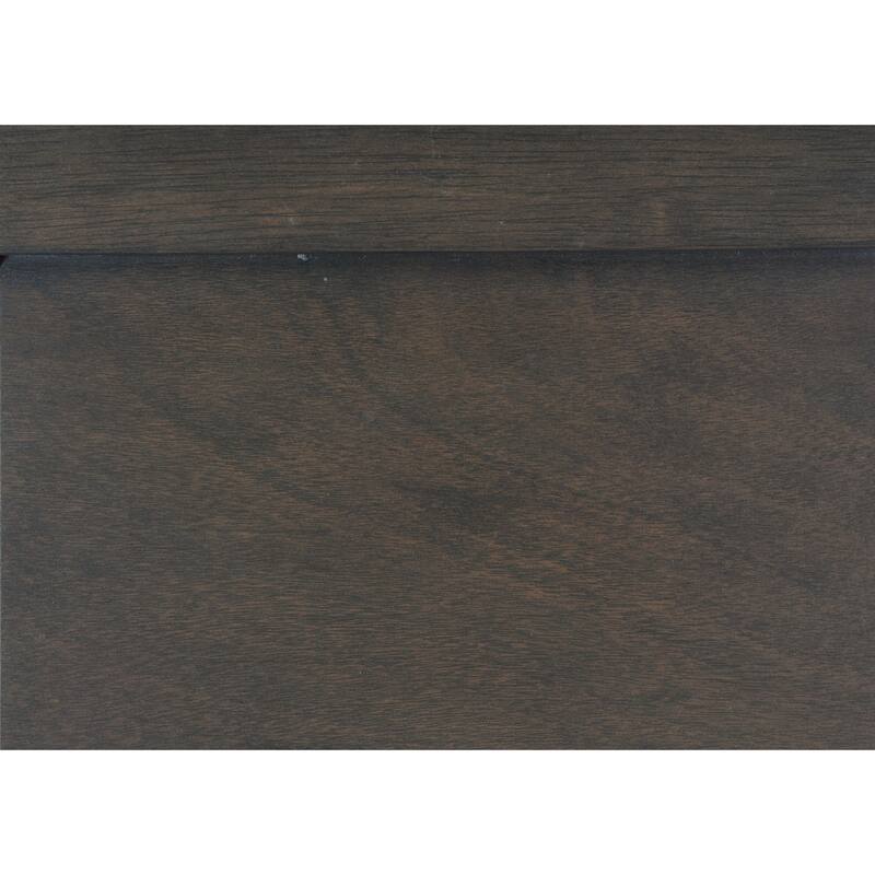 Traditional Queen Size Sleigh Bed with Stained Gray Finish