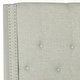 preview thumbnail 5 of 7, SAFAVIEH Winslet Light Grey Linen Upholstered Tufted Wingback Bed (Full)