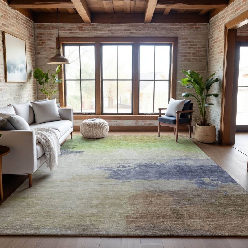Premium Washable Super Soft Abstract Ombre Mayfield Rug