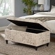 preview thumbnail 2 of 8, Luke Fabric Storage Ottoman Bench by Christopher Knight Home