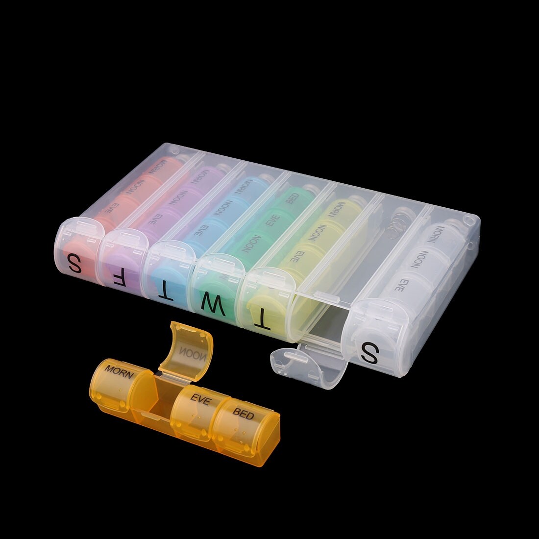 Shop Trip English Letter Pattern 28 Slots Medicine Tablet Pill Storage Case Box On Sale Overstock 28798123