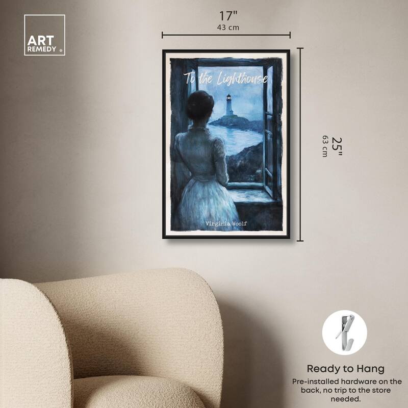 To the Lighthouse Canvas by Art Remedy