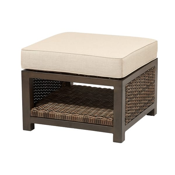 slide 2 of 2, Agio Trenton Ottoman - 24" L x 24" W x 14" H