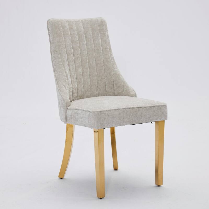 Rayon Cloth Flocking Chenille Dining Chairs