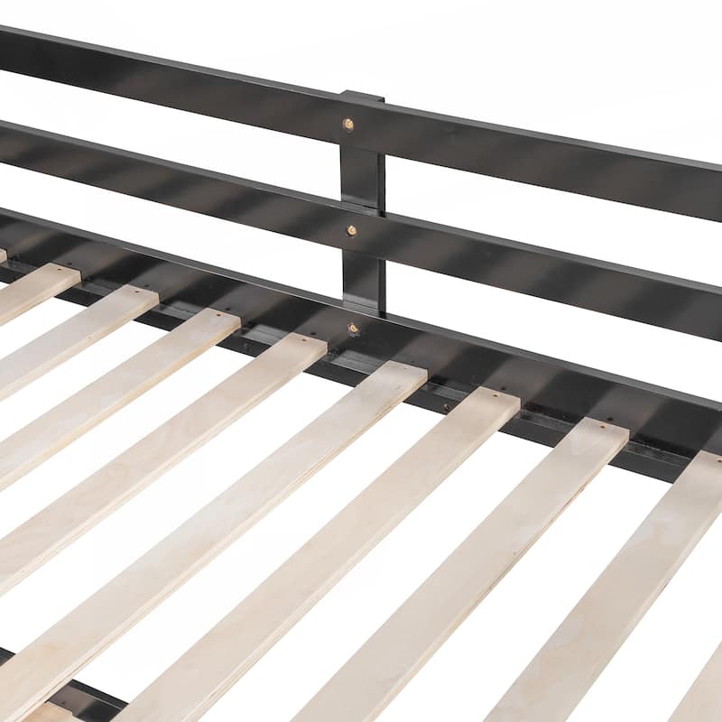 Versatile Full-Over-Full Bunk Bed with Trundle and Durable Construction for All Ages
