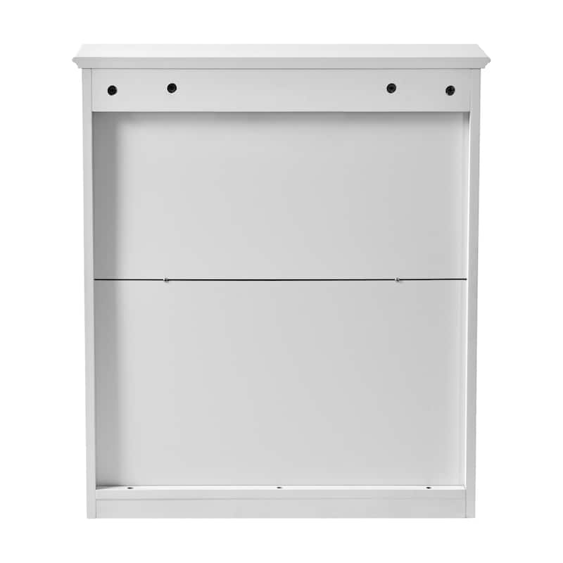 24 in. W x 27 in. H Rectangular Wood Medicine Cabinet with Mirror and Adjustable Shelves