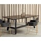 preview thumbnail 13 of 31, SAFAVIEH Couture Adelee Wood Rectangle Dining Table - 76 IN W x 40 IN D x 30 IN H