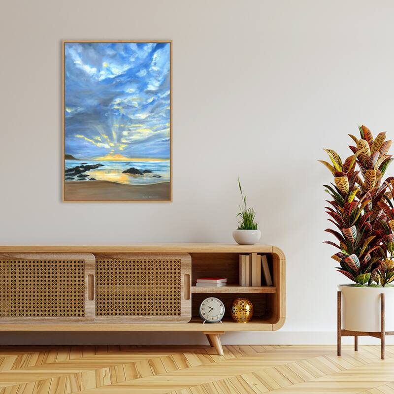 Sunset Seascape II by Ilse Kruger Framed Canvas Wall Art Print