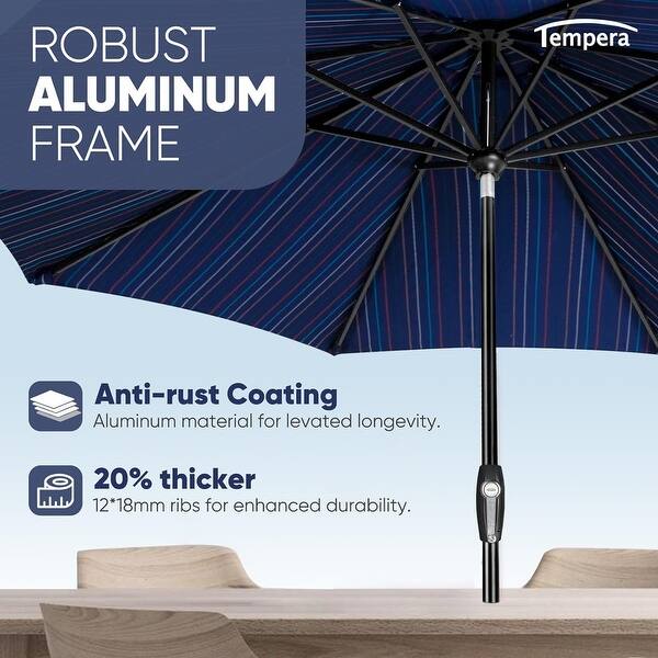 10ft Patio Market Outdoor Table Umbrella with Auto Tilt and Crank,Large Sun  Umbrella with Sturdy Pole&Fade resistant canopy - Bed Bath & Beyond -  40589507