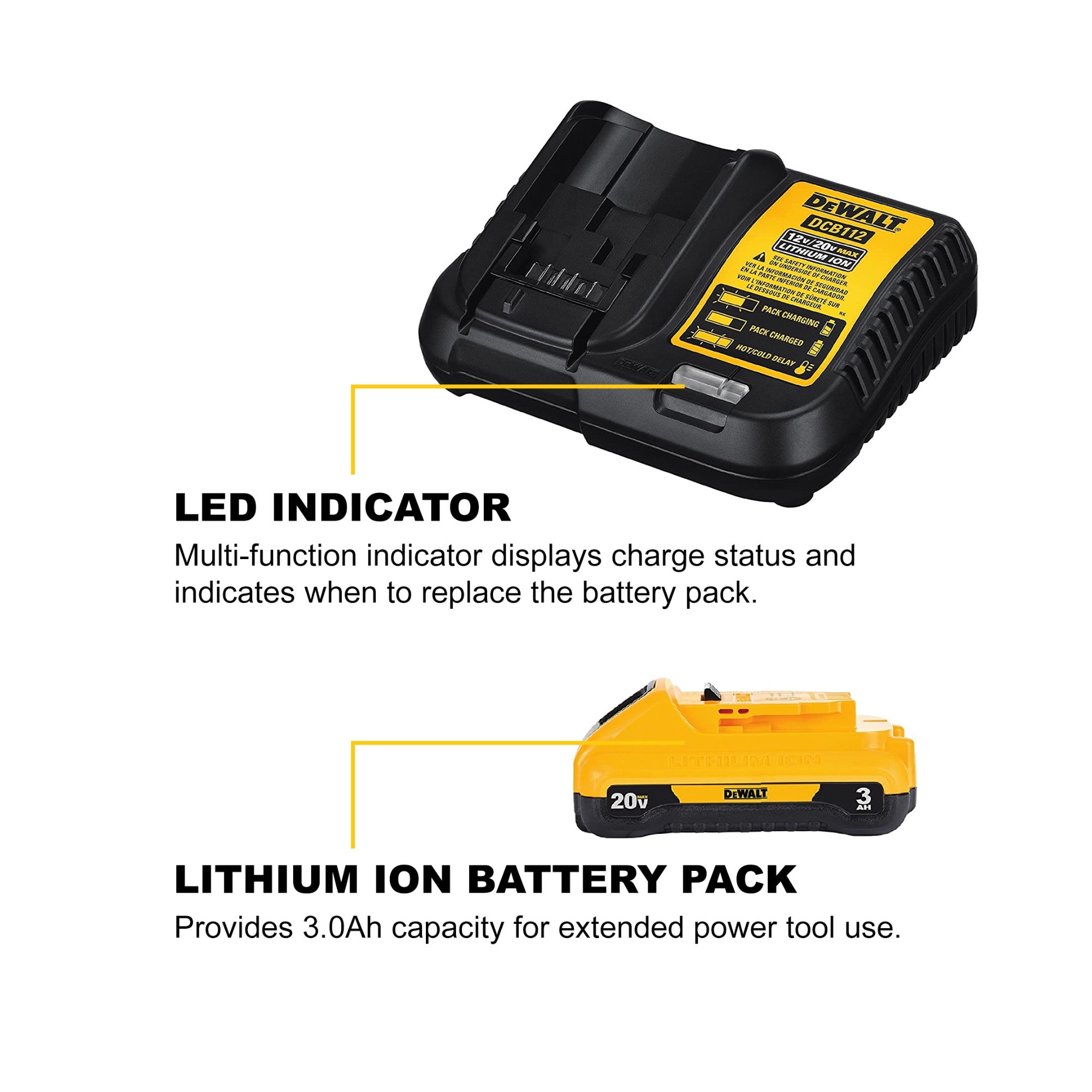 Dewalt dcb230c 20v max battery and charger on sale