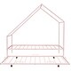 preview thumbnail 8 of 8, Twin Size Metal House Bed with Pull-Out Trundle for Space-Saving and Versatile Children's Bedrooms