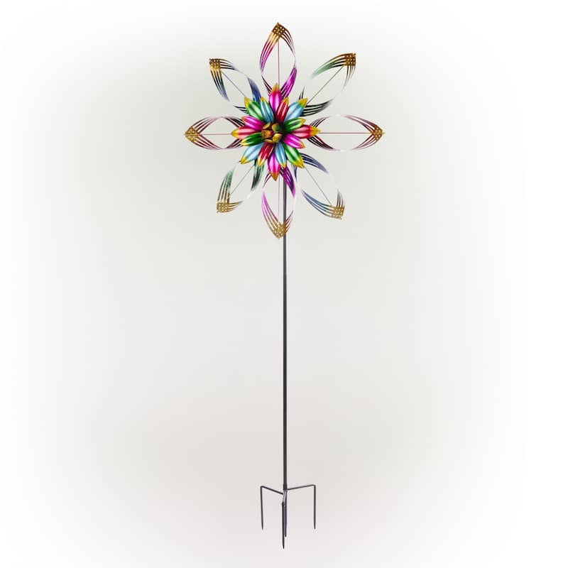 Alpine Corporation Outdoor Wind Spinner Stake Yard Decoration