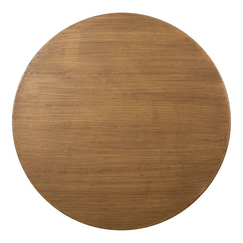 Kate and Laurel Stratton Rustic Pedestal Table - 12x12x26