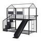 preview thumbnail 8 of 11, Full House Loft Bed with Ladder - Whimsical & Spacious Design