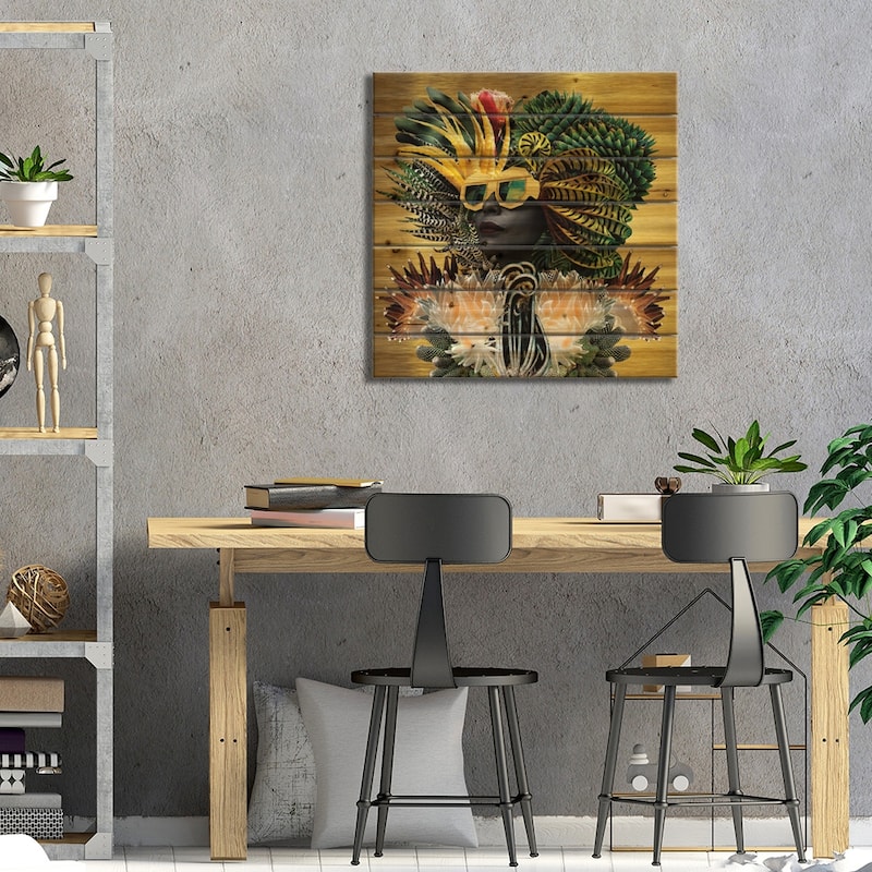 In Plain Sight Print On Wood by Lolita Lorenzo - Multi-Color