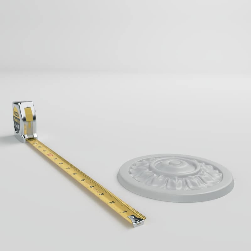 6 1/4"OD x 7/8"P Ashley Round Rosette