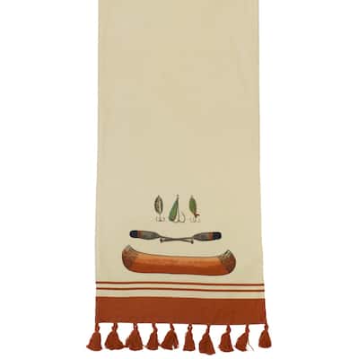 Canoe Table Runner 13" x 72" w/ Tassels