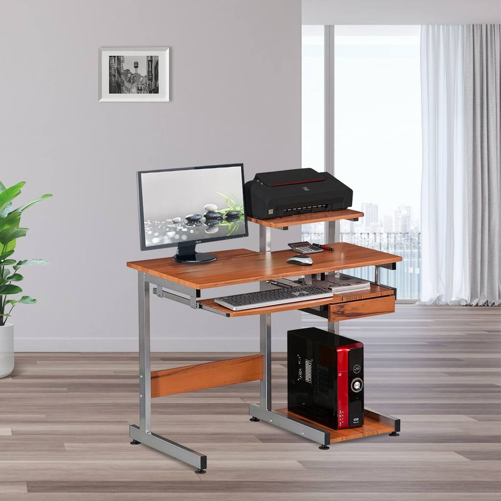 Topcraft Woodgrain Computer Workstation Desk