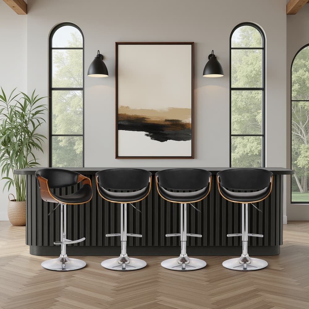 Butterfly 24" Adjustable Swivel Bar Stool