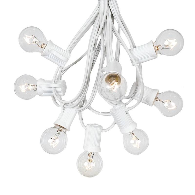 100 Foot G30 Outdoor Globe Patio String Lights - Set of 125 G30 Globe Bulbs
