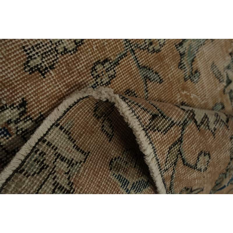 Hand Knotted Oriental 100% Wool Carpet Transitional Floral Oranges & Rust Anatolian Area Rug - 7' 2'' X 3' 8''