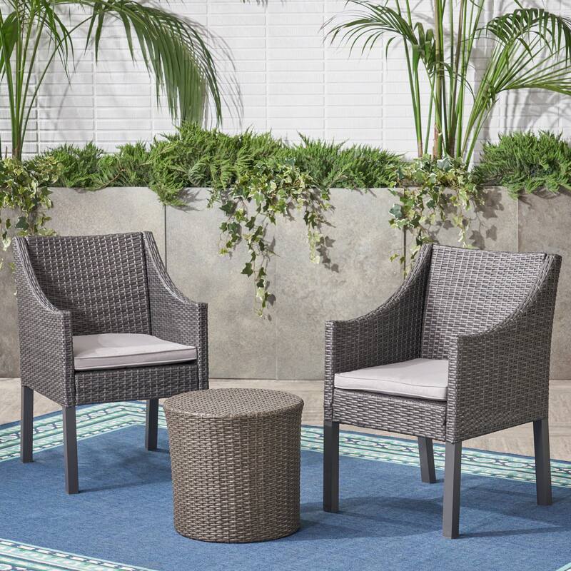 Edenborn Outdoor 3 Piece Chat Set by Christopher Knight Home