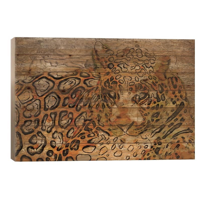 WILD Print On Wood by Irena Orlov - Multi-Color - 26x40x1.5