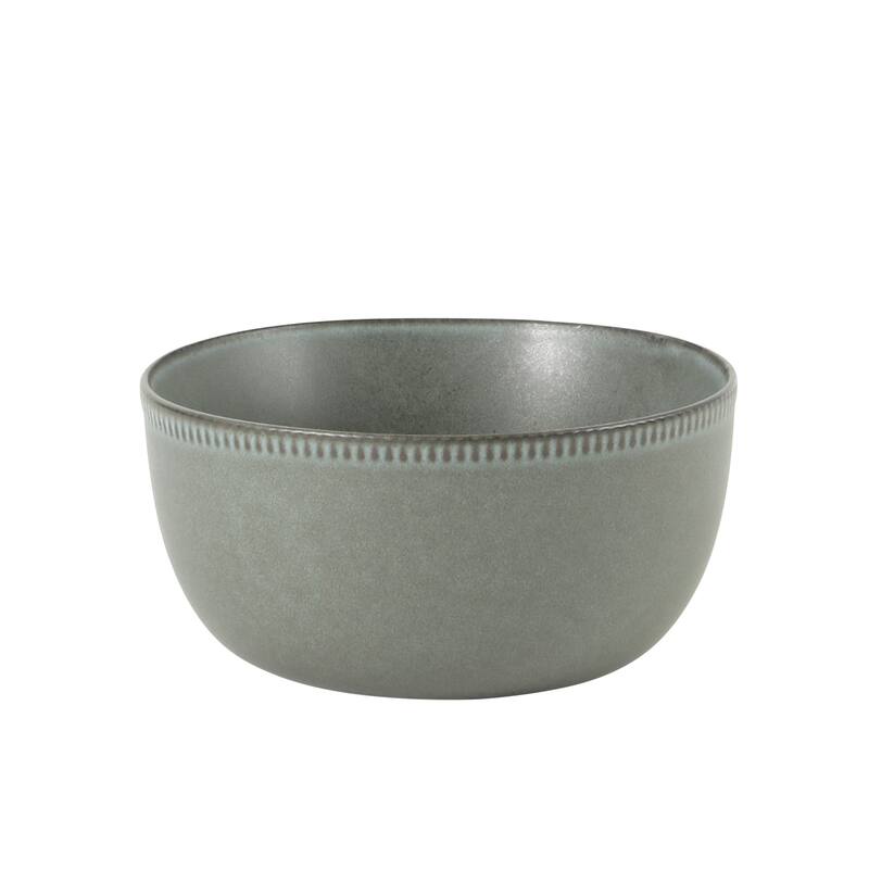 Gibson Elite Menlo Park 16-Piece Pottery Clay Stoneware Dinnerware Set - Reactive Glaze, Embossed, Service for 4