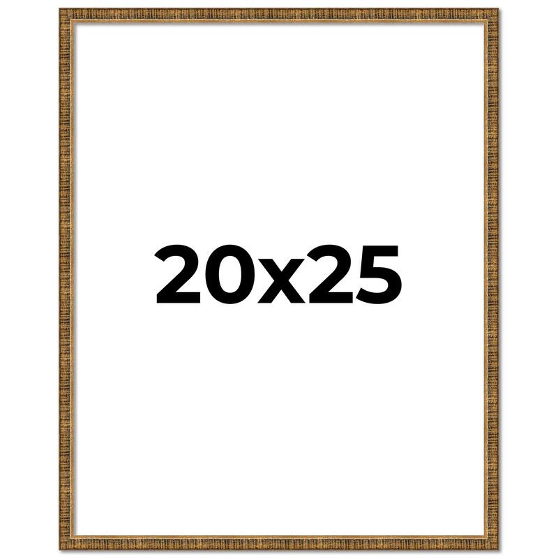 20x25 Frame Gold Kingsley Distressed Solid Wood Picture Frame Width