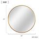 Neutypechic Modern Thin Frame Wall-Mounted Vanity Round Mirror