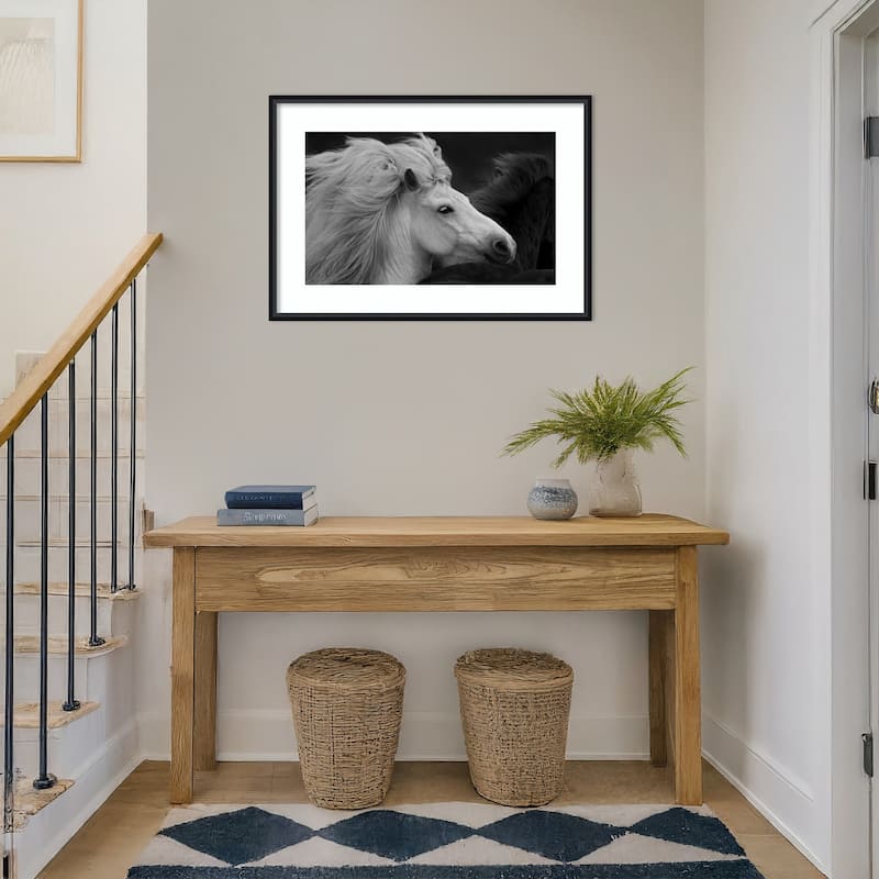 Bad Hair Day by John Fan Wood Framed Wall Art Print