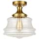 Option Brass w/Clear Shade